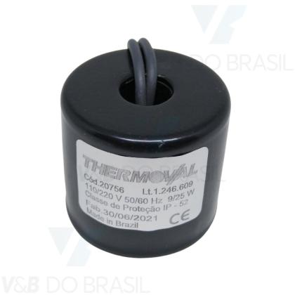 BOBINA SOLENÓIDE 9/25W 110/220V 50/60HZ THERMOVAL