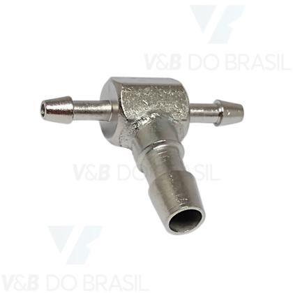 CONEXÃO TEE (SEM PORCAS) PARA MANGUEIRA 1,6 X 1,6 X 3,3MM